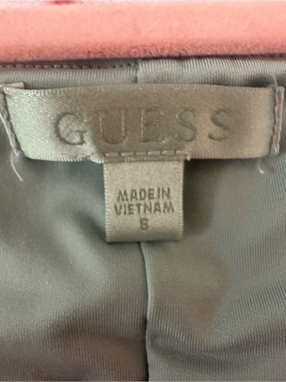 Guess Powder Blue Ruched Midi Dress - Picture 2 of 2